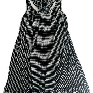 Abound Black and White Sleeveless Halter Tank Top